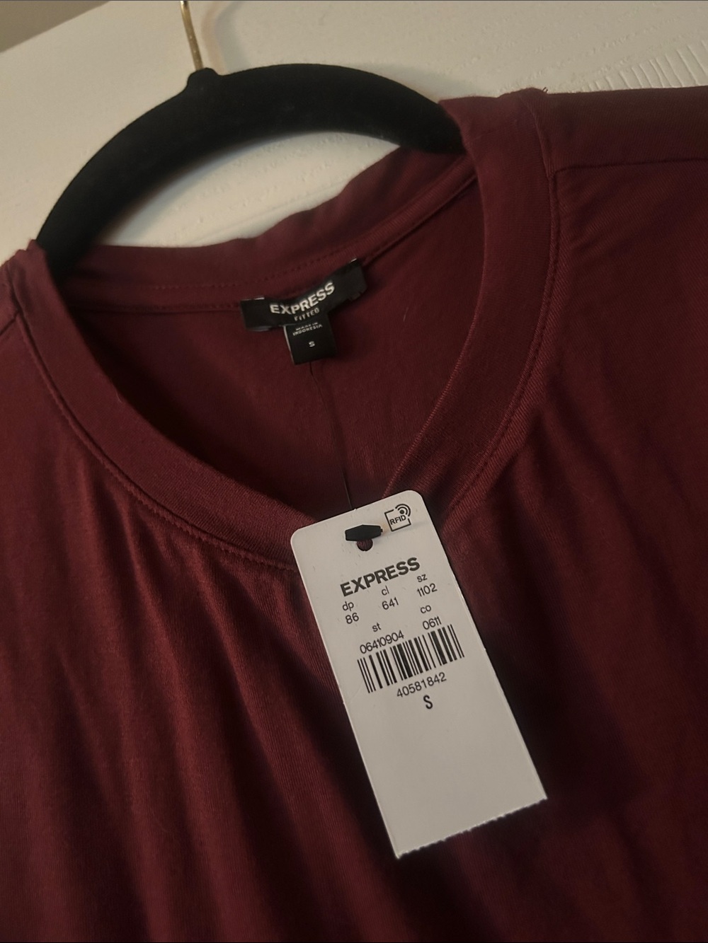 Express Sleeveless Wine Red Bodysuit - Picture 2 of 3